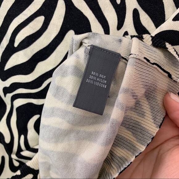 Josephine Chaus Zebra Y2K Knit Tank Top Small - Picture 5 of 6